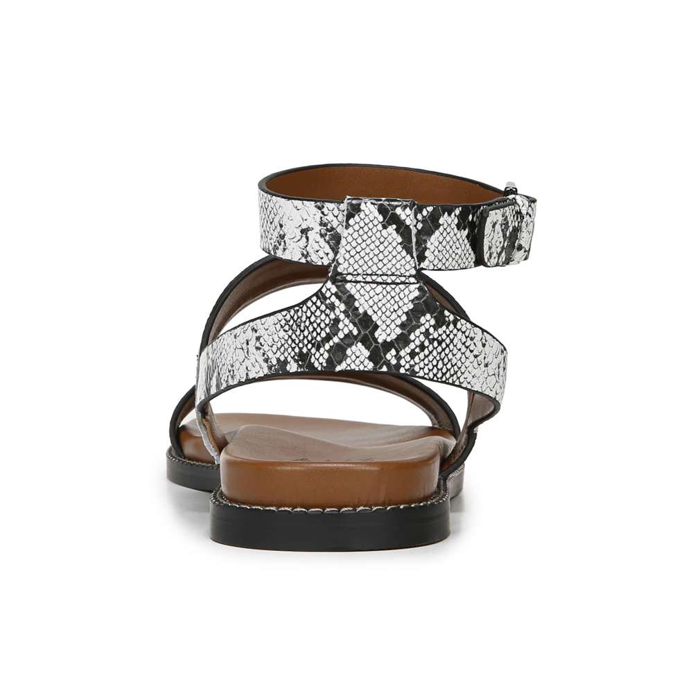 Kelsie Sandal - Black/White