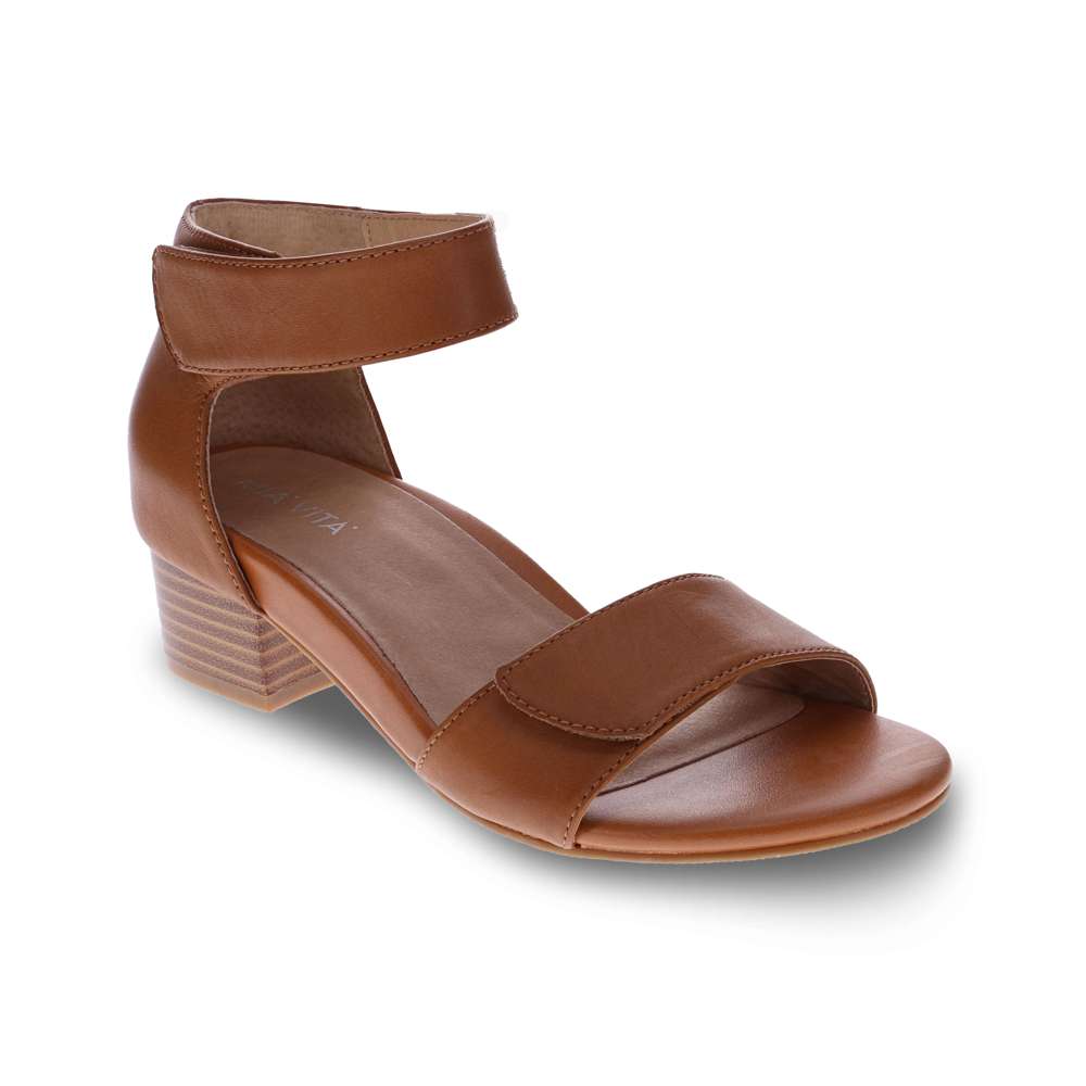 Kim Heeled Sandal - Tan