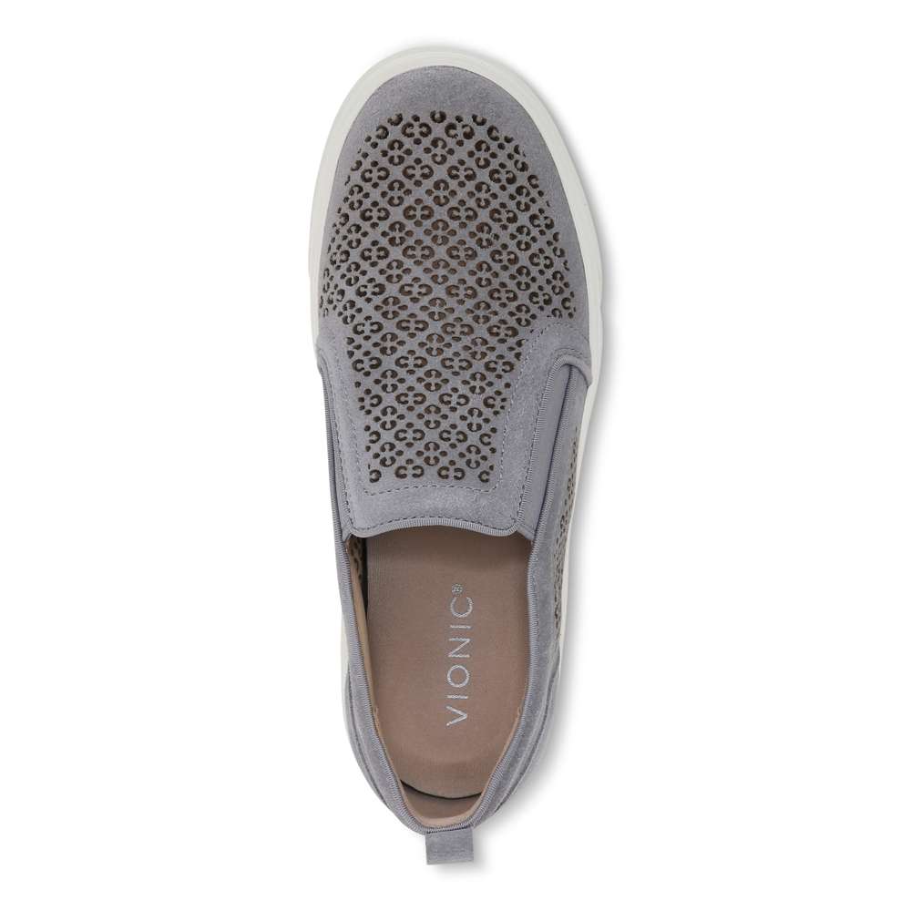 Kimmie Perf Slip-On Casual Sneaker - Slate