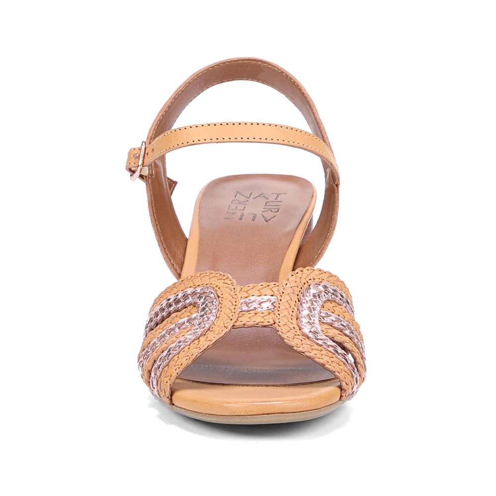 Kingston Heeled Sandal - Tan Multi