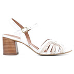 Kingston Heeled Sandal - White Multi
