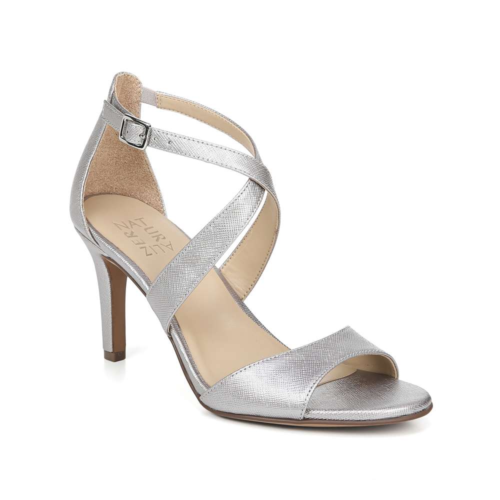 Kyra Heeled Sandal - Silver