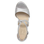 Kyra Heeled Sandal - Silver