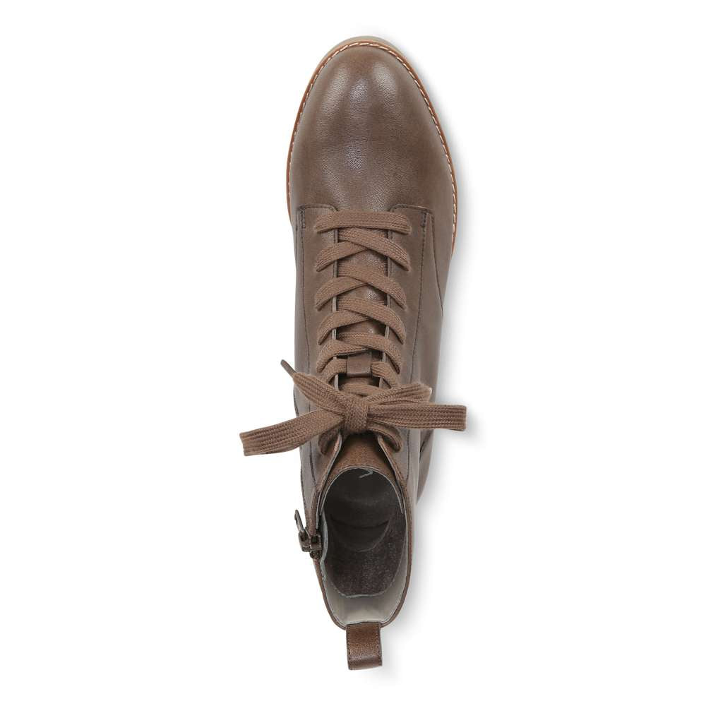 Lani Lace-Up Boot - Greige