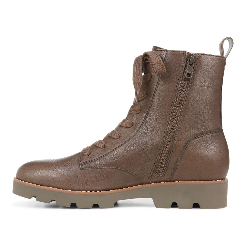 Lani Lace-Up Boot - Greige