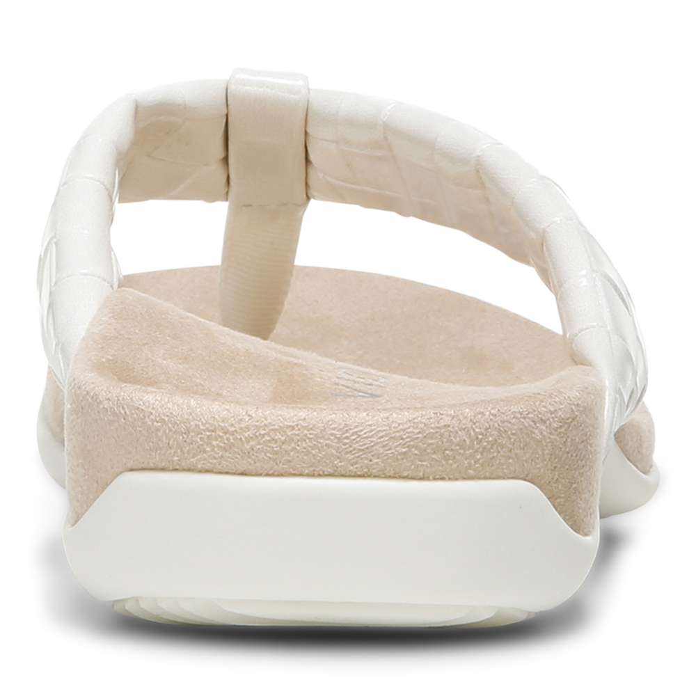 Layne Toe Post Sandal - Cream Woven