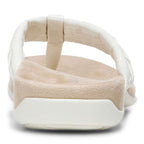 Layne Toe Post Sandal - Cream Woven