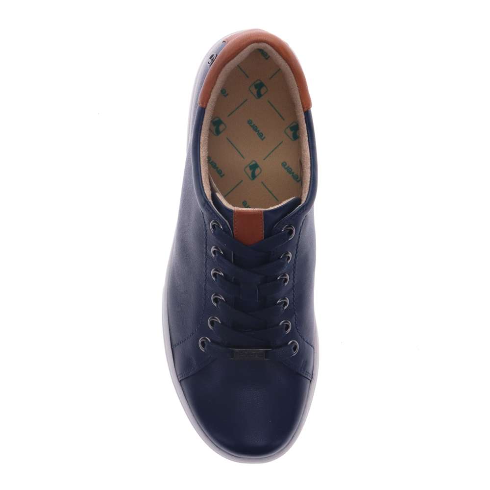 Limoges Lace-Up Casual Sneaker - Blue French/Cognac
