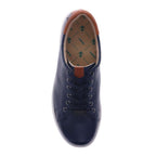 Limoges Lace-Up Casual Sneaker - Blue French/Cognac