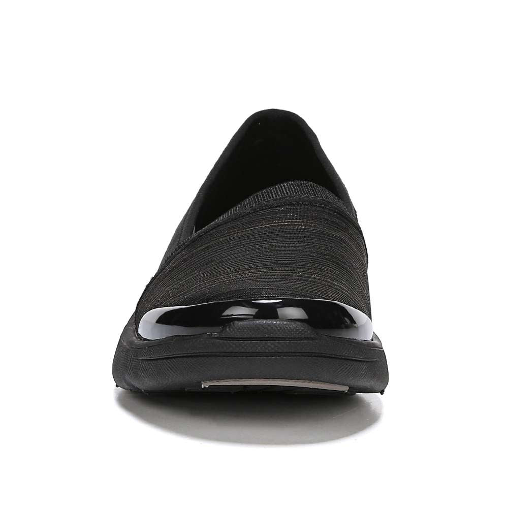 Lollipop Slip-On Casual Sneaker - Black/Gold Shimmer
