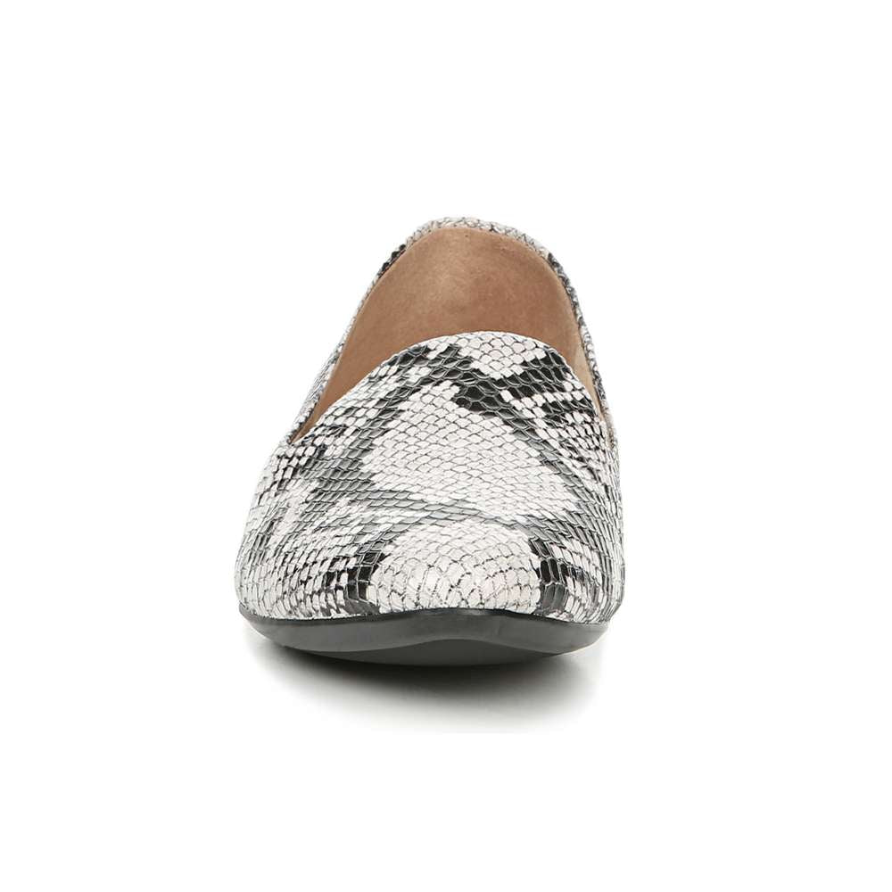 Lorna Flat - Black/White Snake