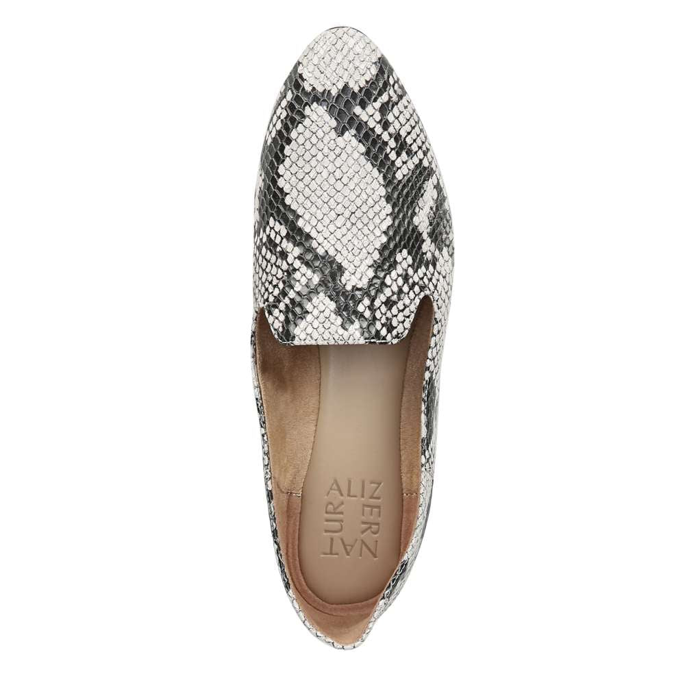 Lorna Flat - Black/White Snake