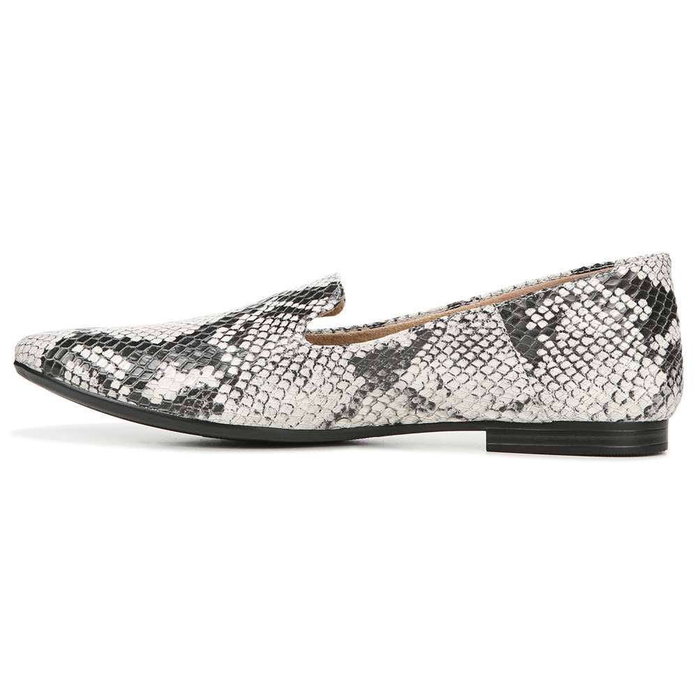 Lorna Flat - Black/White Snake