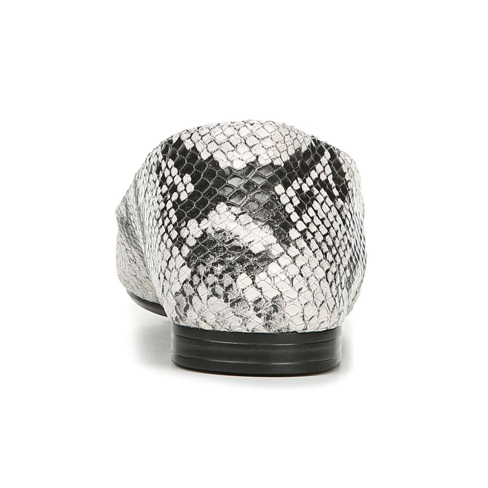 Lorna Flat - Black/White Snake