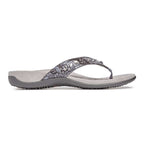 Lucia Toe Post Sandal - Slate Grey Snake