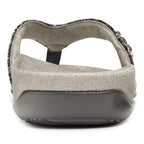 Lucia Toe Post Sandal - Slate Grey Snake