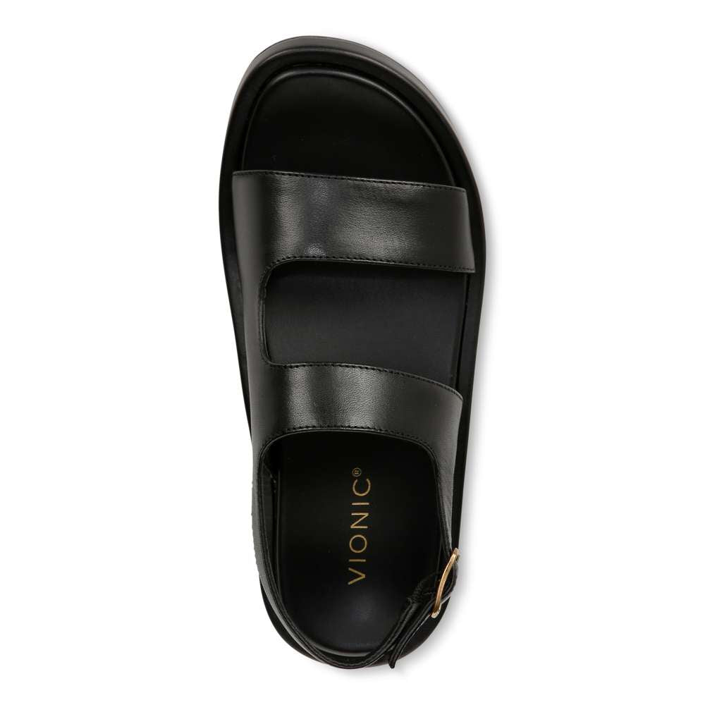 Madera Slingback Sandal - Black Leather