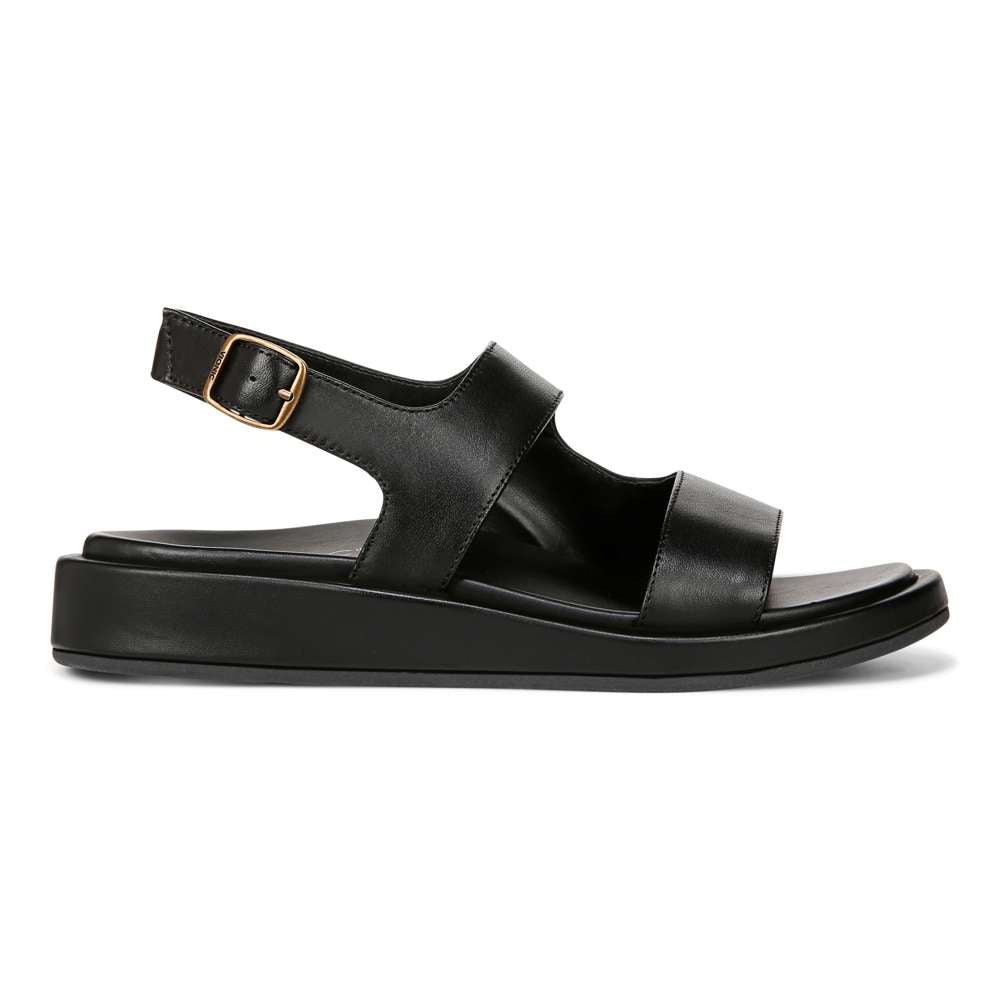 Madera Slingback Sandal - Black Leather