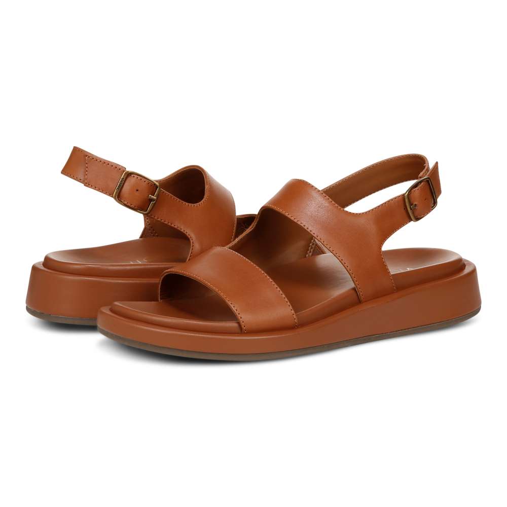 Madera Slingback Sandal - Tan Leather