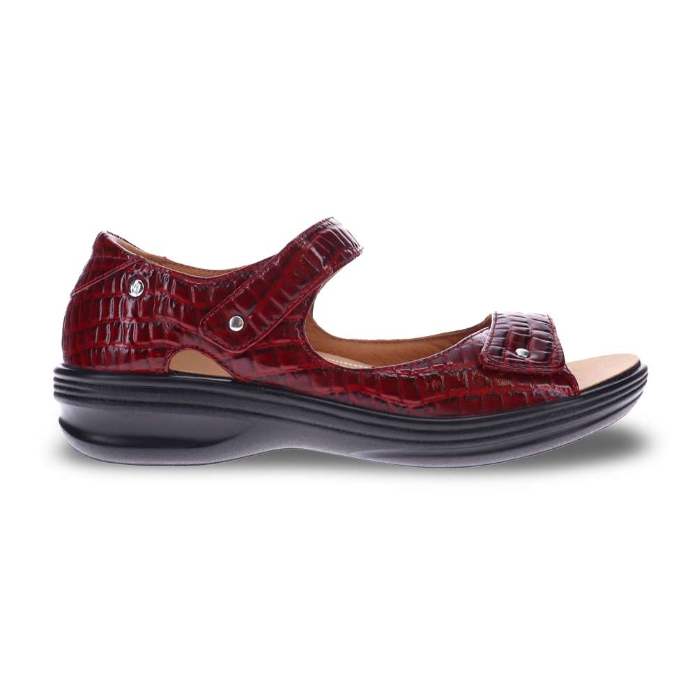Madrid Sandal - Red Croc