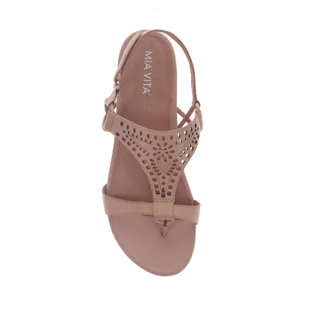 Maggie Flat Sandal - Beige