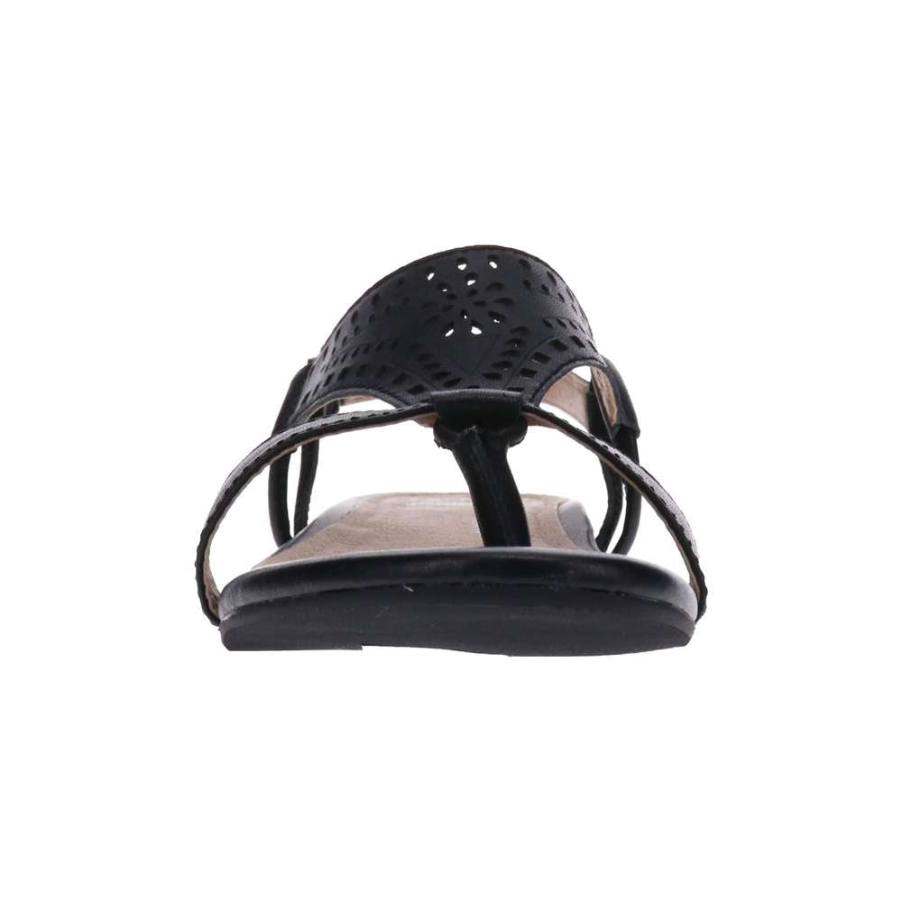 Maggie Flat Sandal - Black