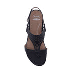 Maggie Flat Sandal - Black