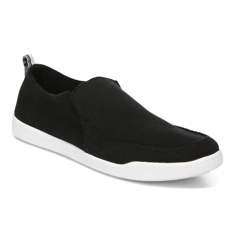 Malibu Slip-On Sneaker - Black Canvas