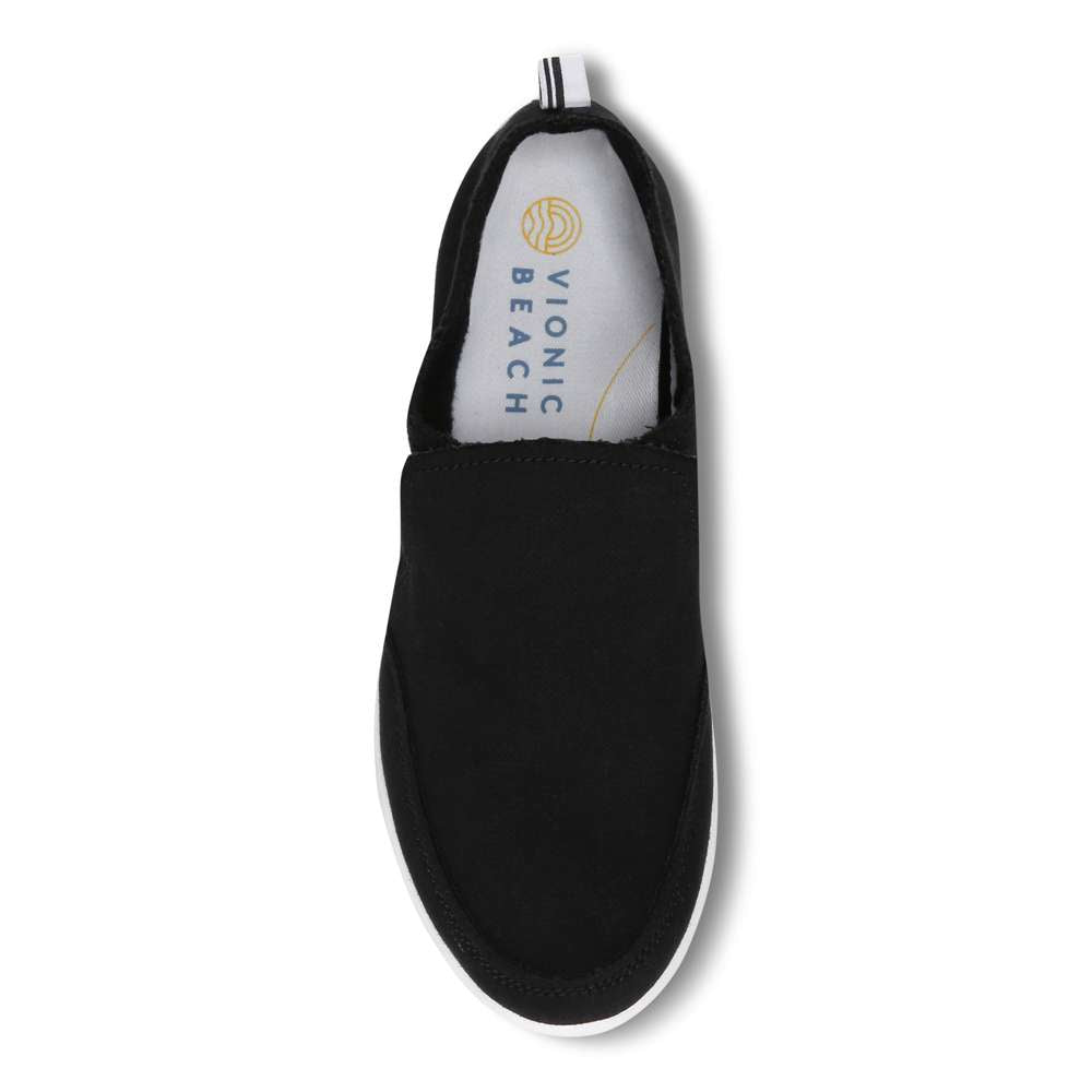 Malibu Slip-On Sneaker - Black Canvas