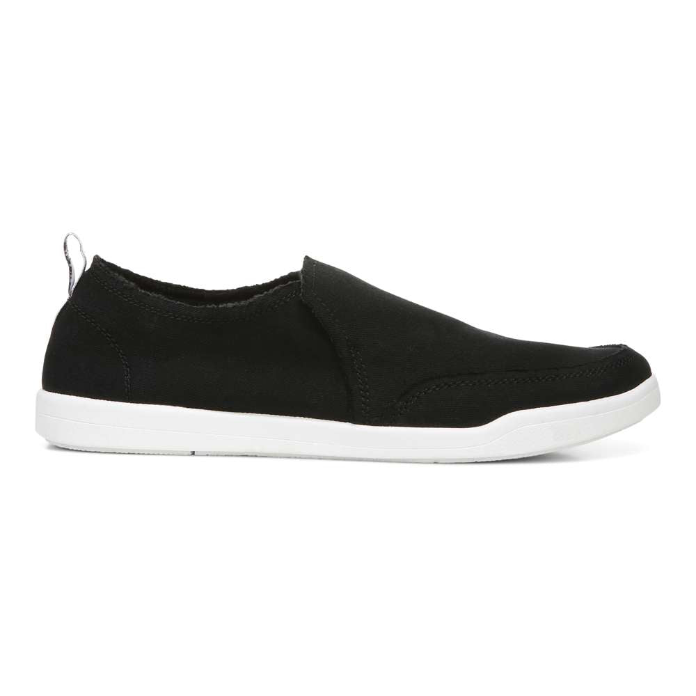 Malibu Slip-On Sneaker - Black Canvas