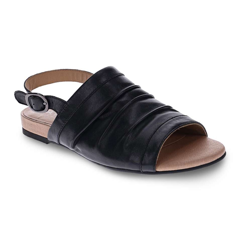 Mandy Flat Sandal - Black