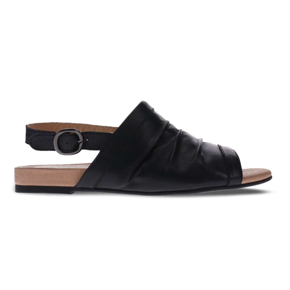 Mandy Flat Sandal - Black