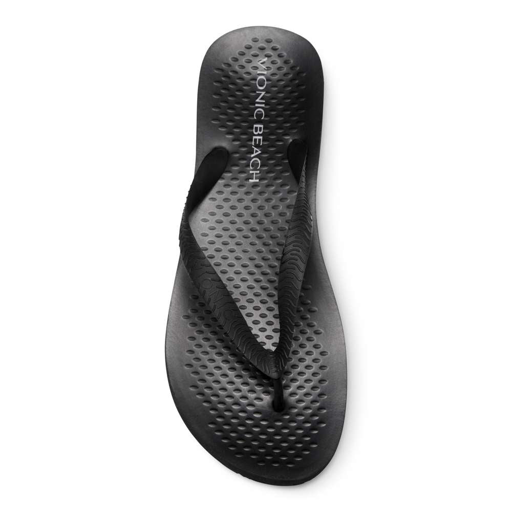 Beach Manly Toe Post Sandal - Black