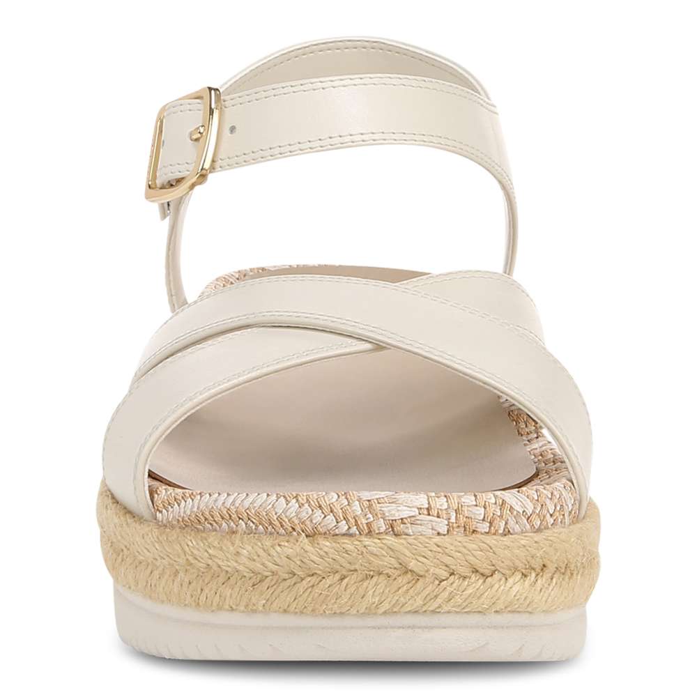 Mar Platform Sandal - Cream Leather