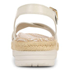 Mar Platform Sandal - Cream Leather