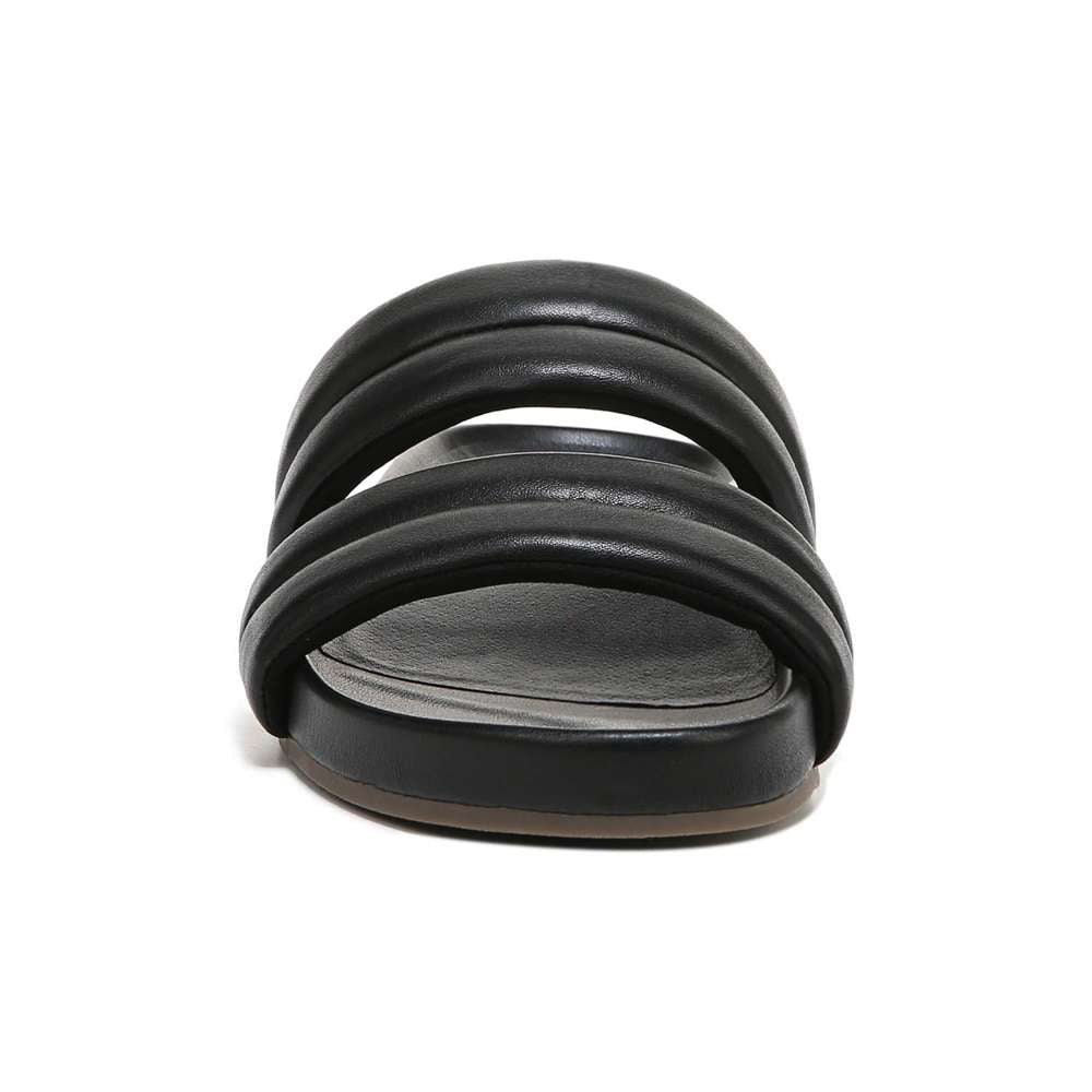 Mayla Slide - Black Nappa