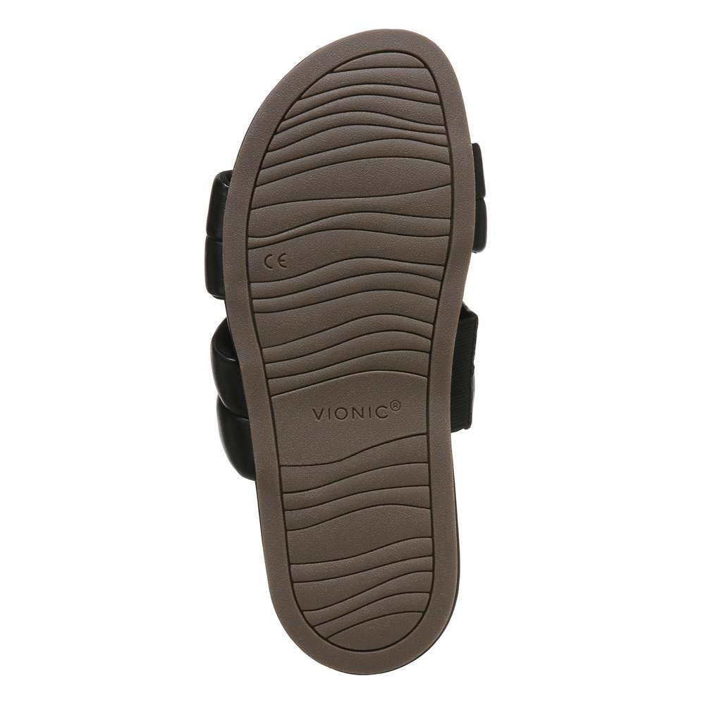 Mayla Slide - Black Nappa