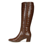 Melanie Tall Boot - Brown Croco