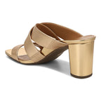 Merlot Heeled Sandal - Gold