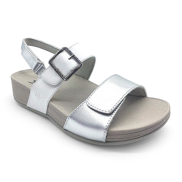 Mia Vita Women's Florini Silver White