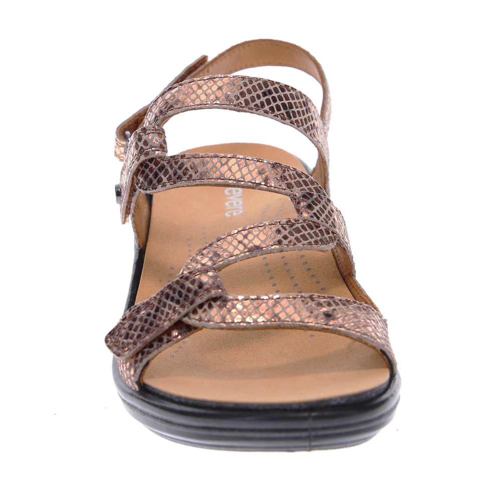 Miami Adjustable Sandal - Bronze Snake