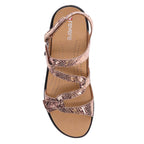 Miami Adjustable Sandal - Bronze Snake