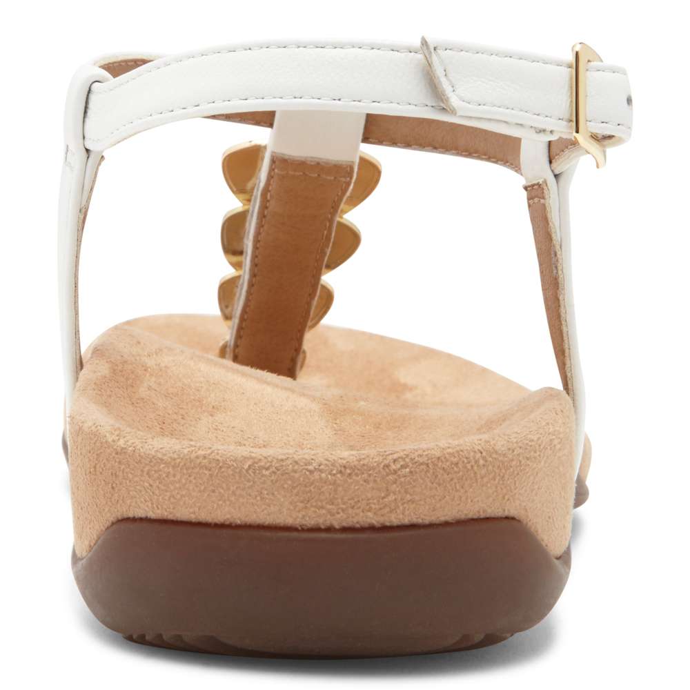 Miami T-Strap Sandal - White