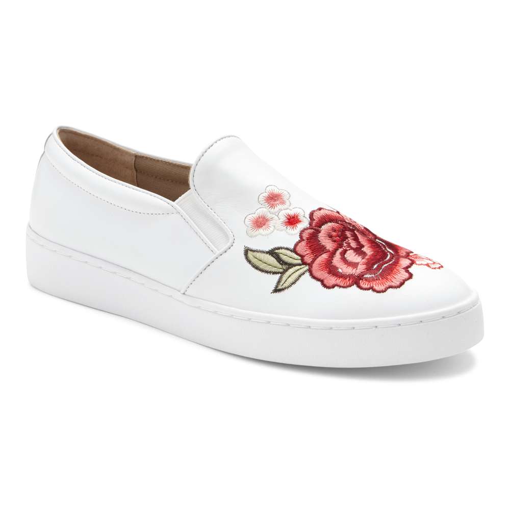 Midi Slip-On Sneaker - White Floral