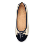 Minna Ballet Flat - Navy/Cream
