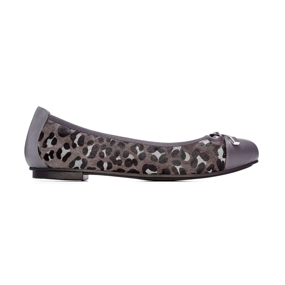 Minna Ballet Flat - Grey Leopard