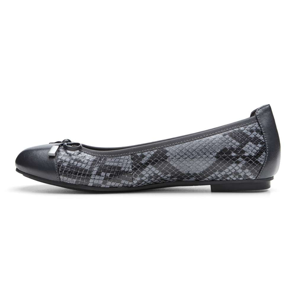 Minna Ballet Flat - Grey Snake