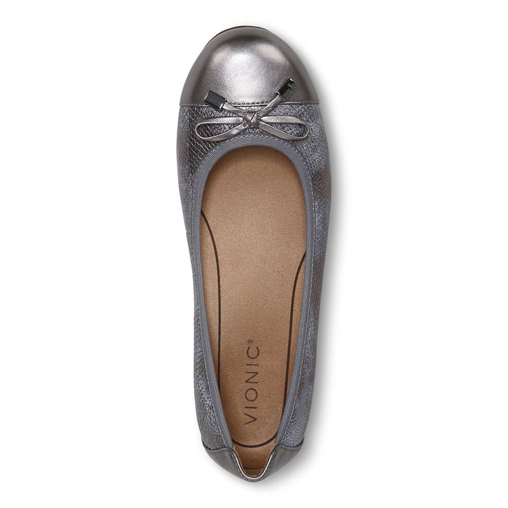 Minna Ballet Flat - Pewter Snake