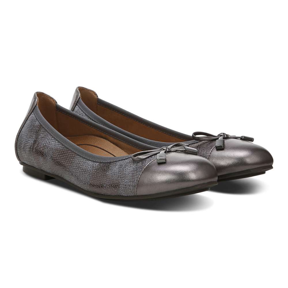 Minna Ballet Flat - Pewter Snake