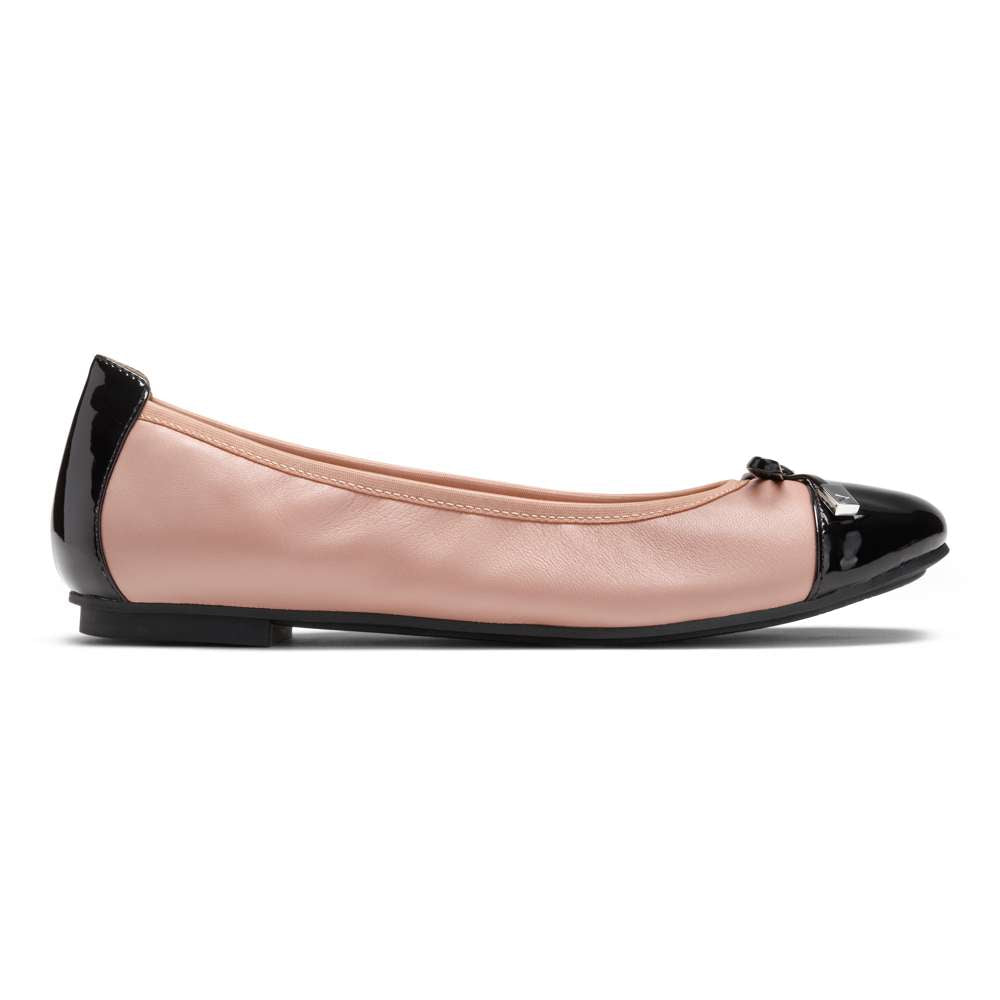 Minna Ballet Flat - Rose/Black
